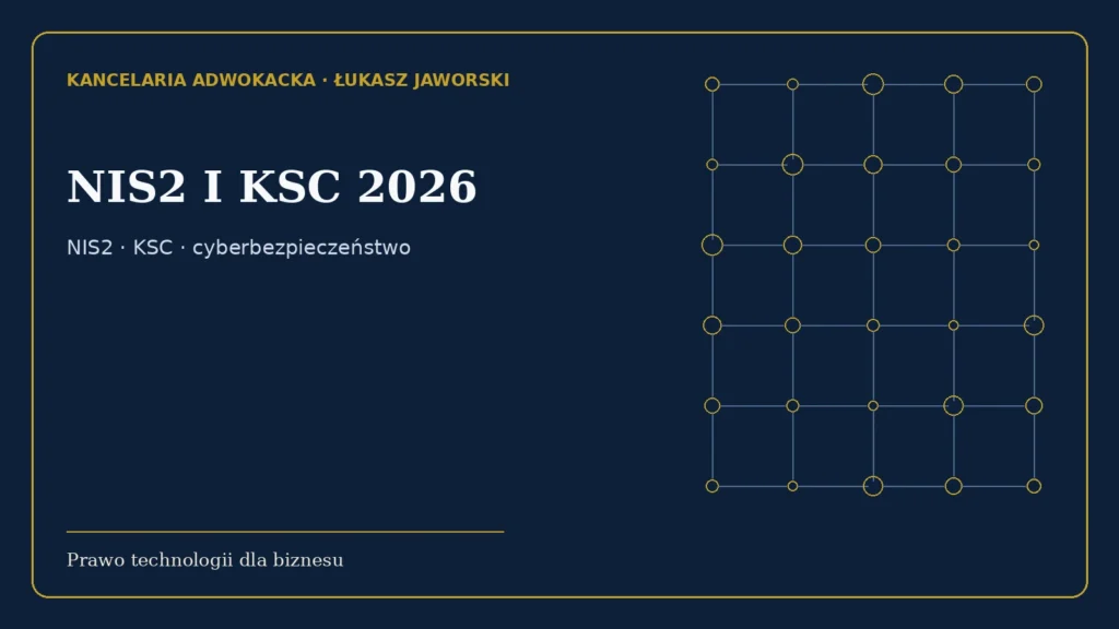 Nis2 I Ksc 2026 — poradnik prawny dla firm