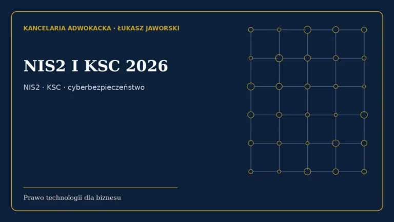 Nis2 I Ksc 2026 — poradnik prawny dla firm