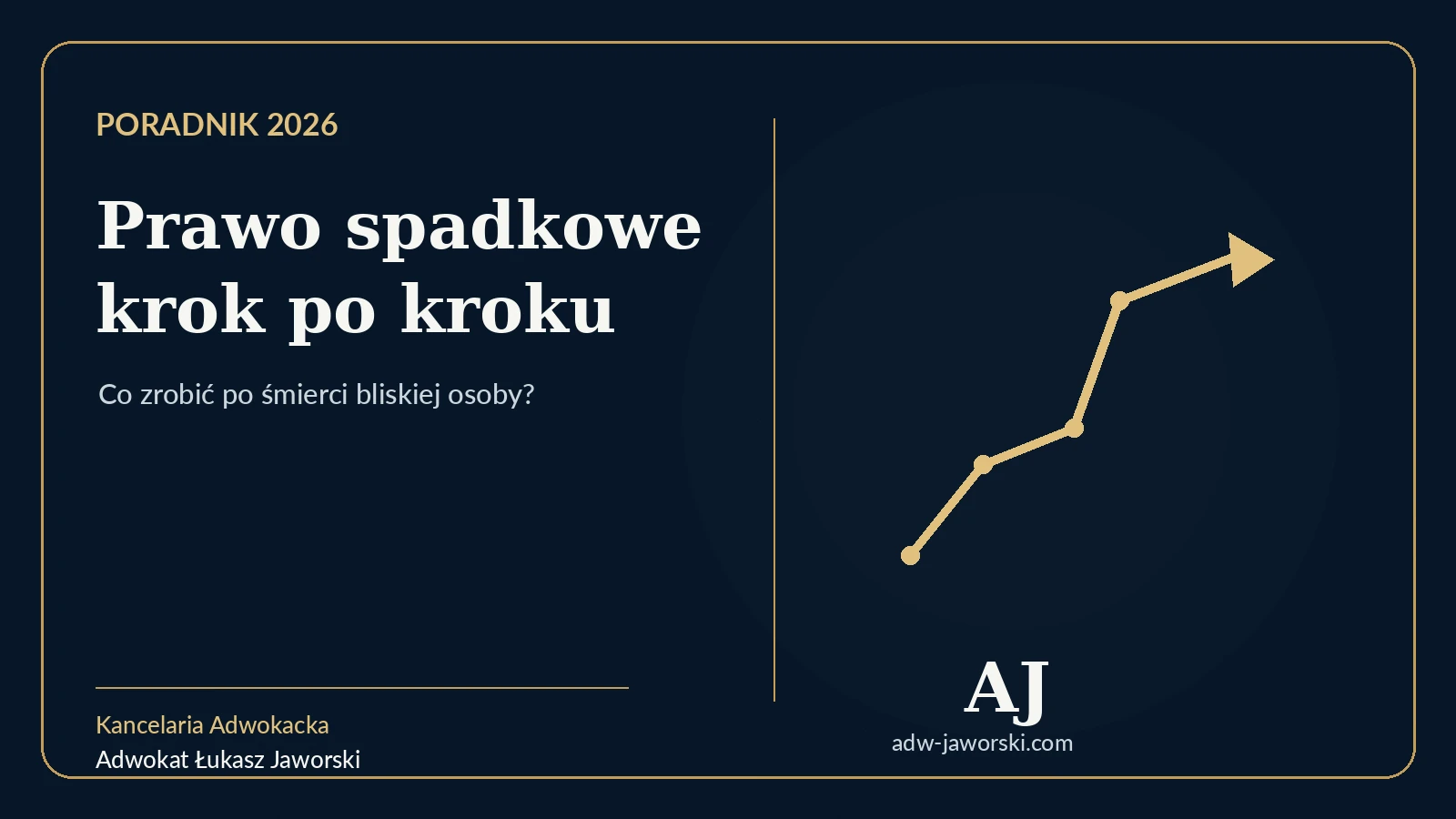 Prawo spadkowe krok po kroku — poradnik Kancelarii Adwokackiej adw. Łukasza Jaworskiego