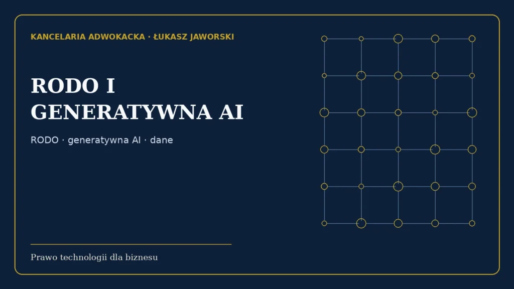 Rodo I Generatywna Ai — poradnik prawny dla firm