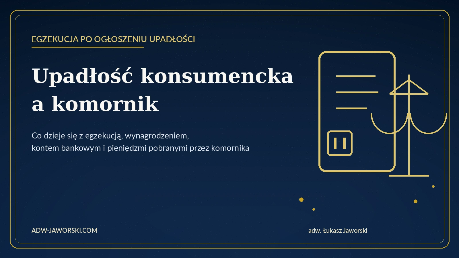 Upadłość konsumencka a komornik – egzekucja po ogłoszeniu upadłości