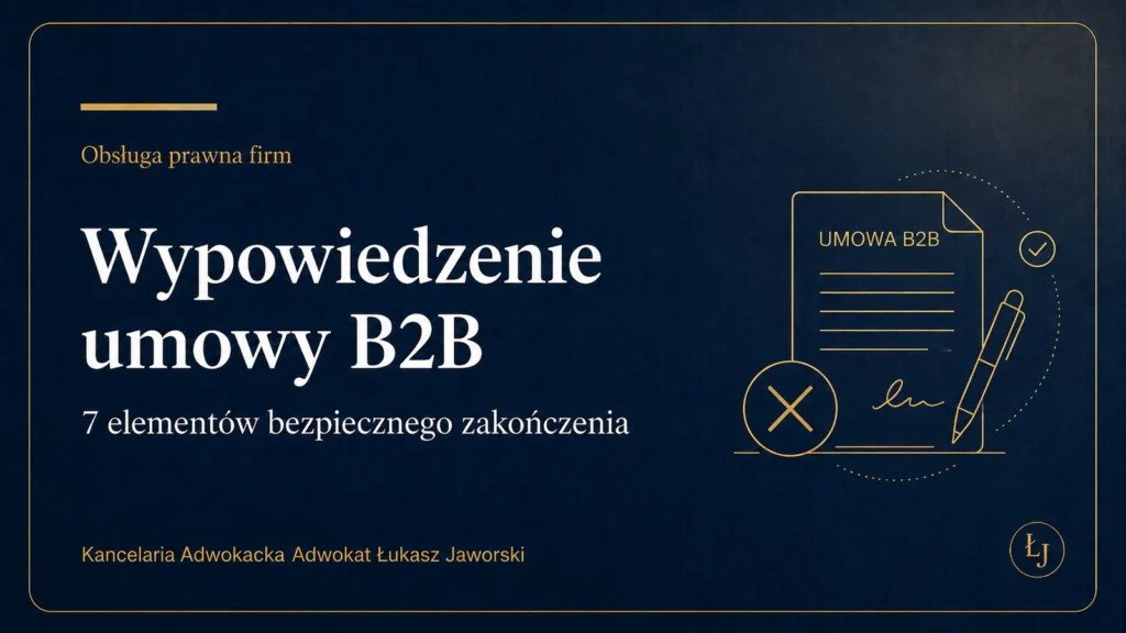 Wypowiedzenie umowy B2B – bezpieczne zakończenie współpracy